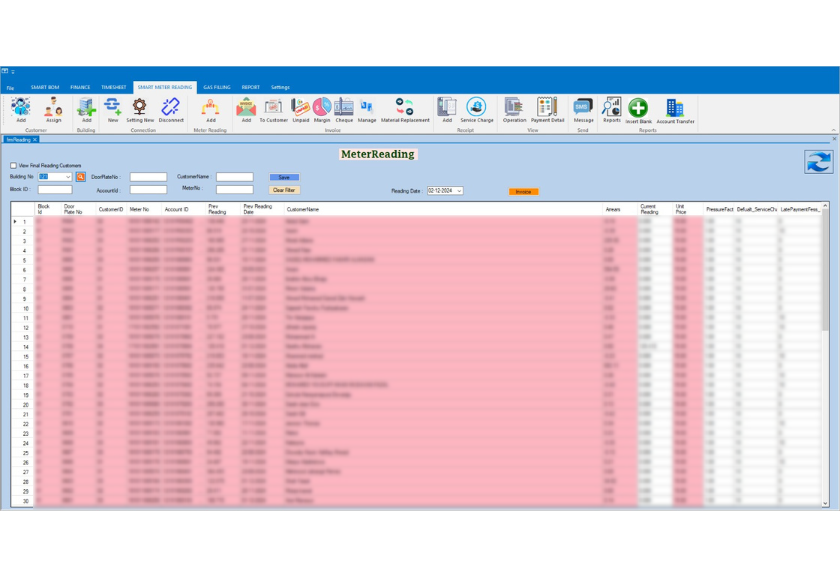 Customer management for Bulk Gas delivery