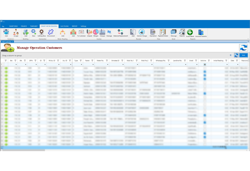 Customer management for Bulk Gas delivery